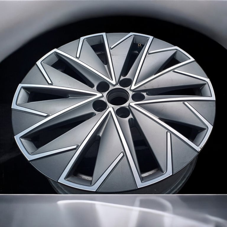 1x Alufelge 17 Zoll 6.5" 5x100 40ET Glanz Graphit 658601025 Skoda Rim Wheel