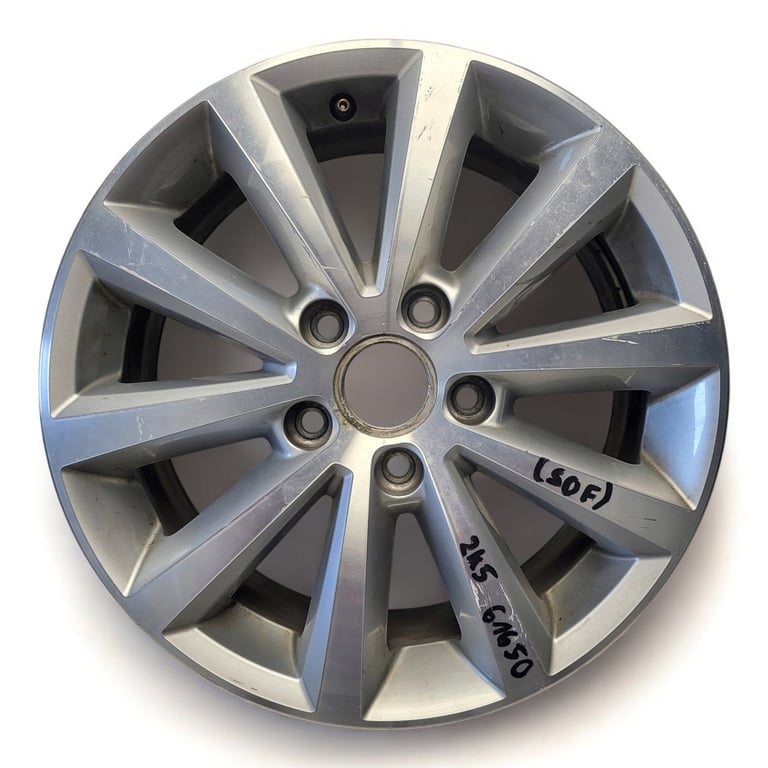 1x Alufelge 16 Zoll 6.5" 5x112 50ET Glanz Silber 2K5601025G VW Touran Rim Wheel FEL3265728098gc