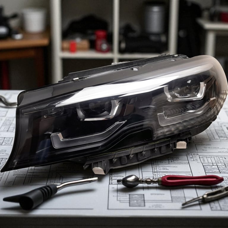 Frontscheinwerfer BMW 3 LE16C6385 Links Scheinwerfer Headlight SCH7416316734fu