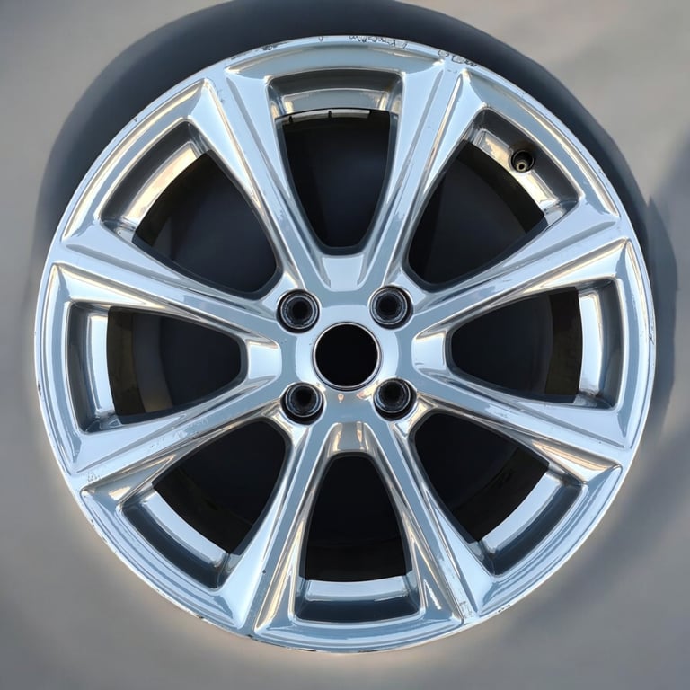 1x Alufelge 18 Zoll 7.0" 4x108 47 5ET Glanz H1BC-1007-E1 Ford Fiesta Rim Wheel