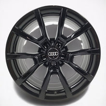 Laden Sie das Bild in den Galerie-Viewer, 4x Alufelge 18 Zoll 8.0&quot; 5x112 39ET Schwarz Audi Rim Wheel