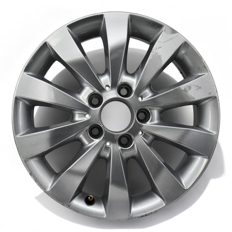 1x Alufelge 16 Zoll 6.5" 5x112 52ET Glanz Silber A4474010301 Mercedes-Benz