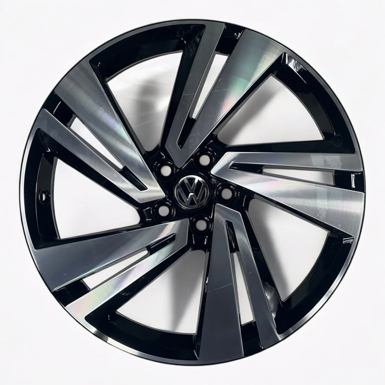 4x Alufelge 18 Zoll 7.0" 5x100 39ET Glanz Schwarz 2GM601025H VW T Cross T-Cross FEL4241275586wv