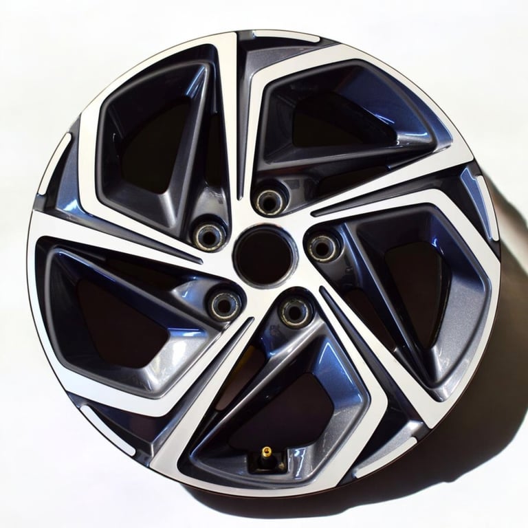 1x Alufelge 16 Zoll 6.5" 5x114.3 50ET Glanz Grau 52910-G4600 Hyundai I30 Mg