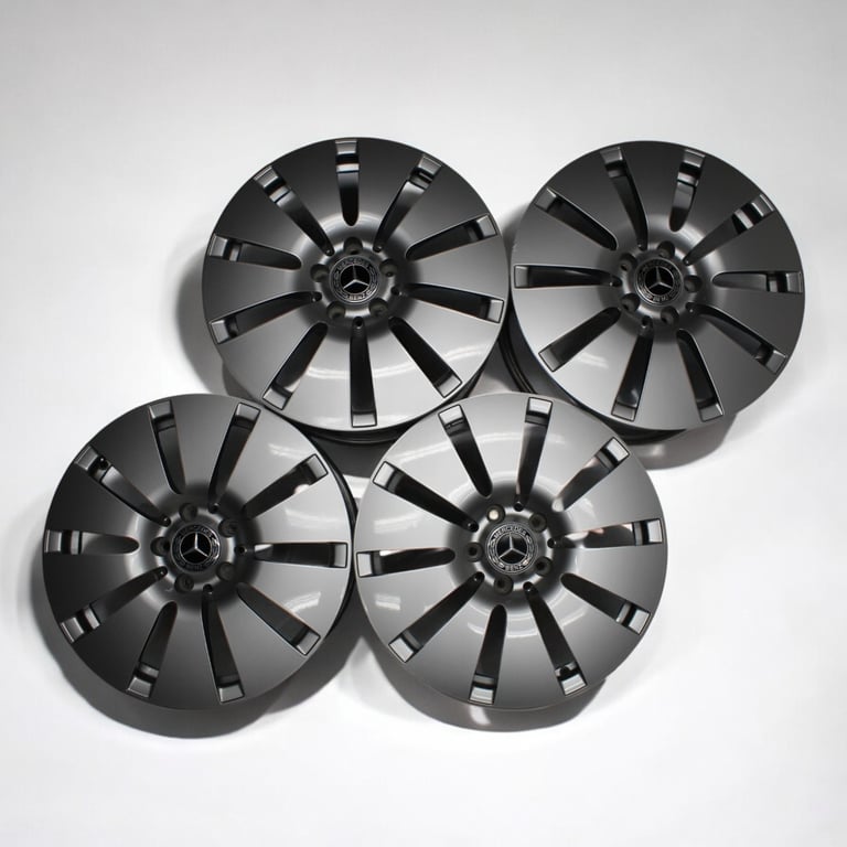 4x Alufelge 17 Zoll 8.0" 5x112 54ET Glanz Silber A2054013800 Mercedes-Benz W205 FEL2605949180ra