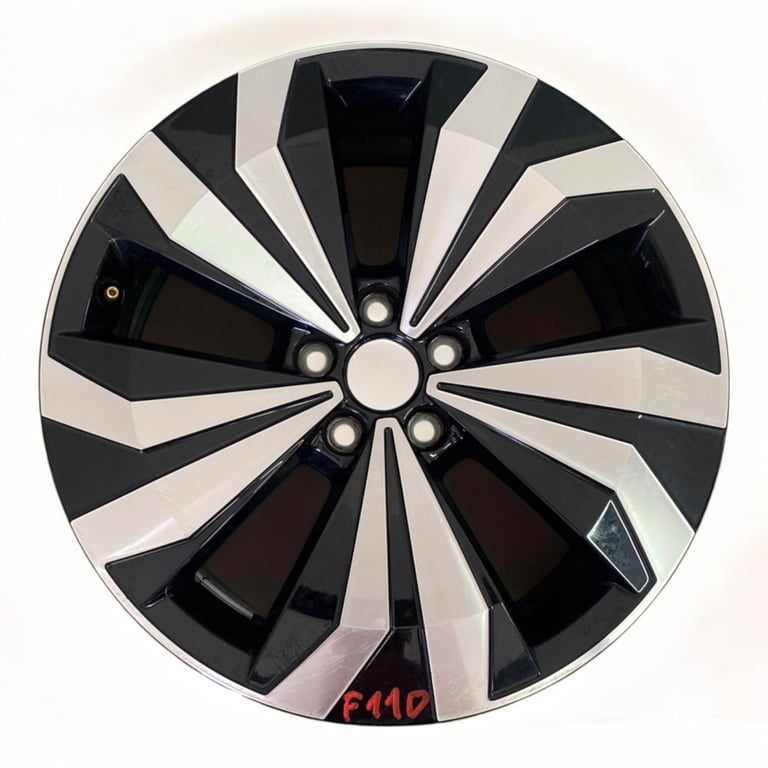 1x Alufelge 17 Zoll 6.5" 5x100 39ET Glanz Schwarz 2GM601025 VW T-Cross Rim Wheel FEL2245917727yq