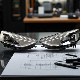 Frontscheinwerfer Audi A4 B9 8W0941033D 8W0941034D LED Ein Satz Headlight