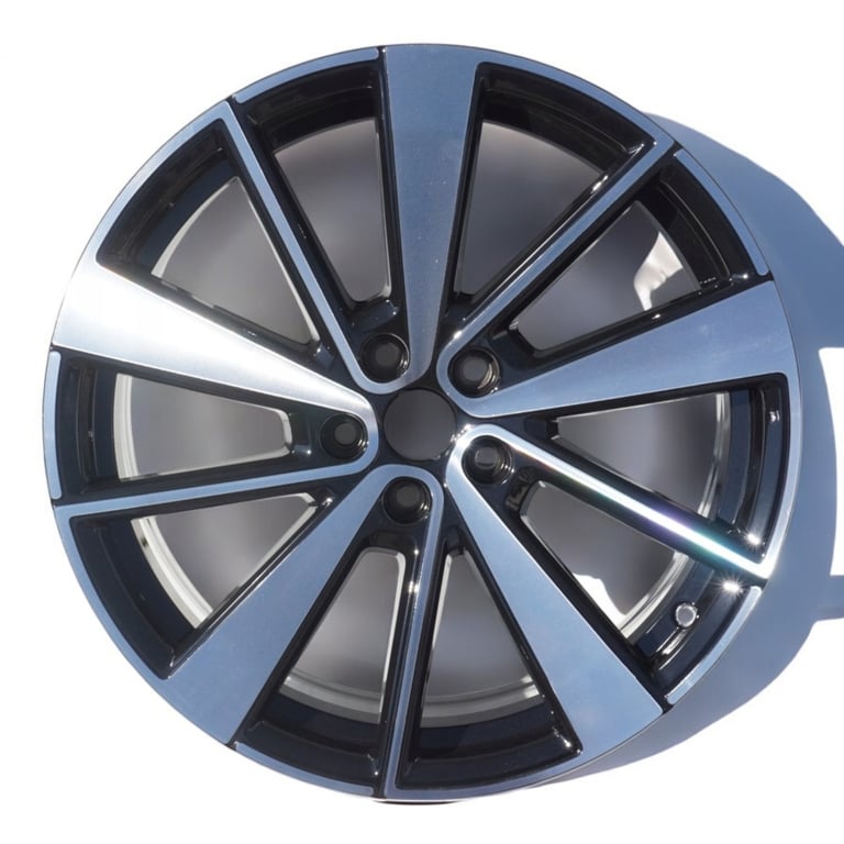 1x Alufelge 19 Zoll 8.0" 5x108 50ET Glanz Schwarz 31680895 Polestar Rim Wheel