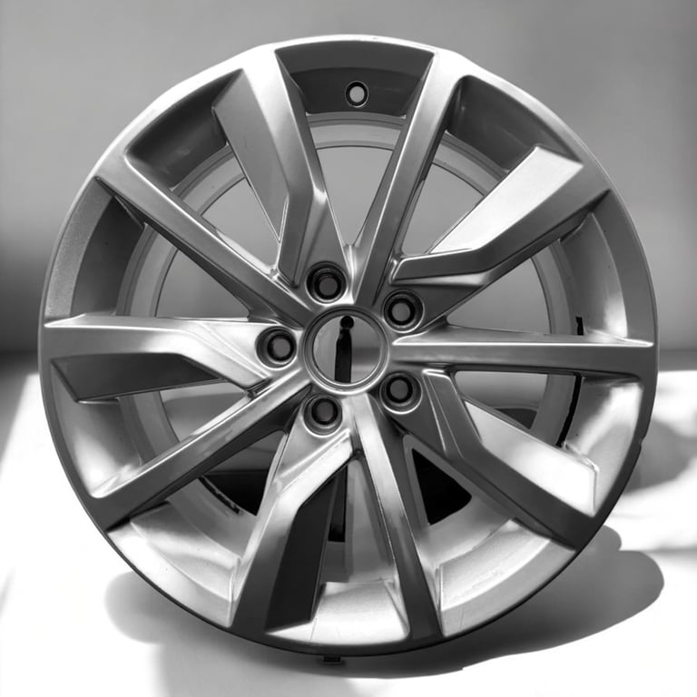 1x Alufelge 17 Zoll 7.0" 5x112 42ET Glanz Silber 5H0601025 Vw Rim Wheel FEL3237117860bj