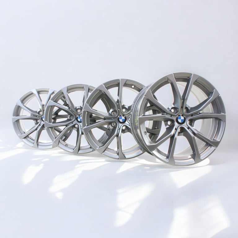 4x Alufelge 17 Zoll 7.5" 5x112 30ET Glanz Graphit 6883518 Audi Rim Wheel FEL4395502015cf