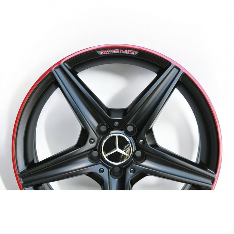 4x Alufelge 18 Zoll 7.5" 5x112 44ET Matt Schwarz A2054011100 Mercedes-Benz Amg FEL7123664181mt