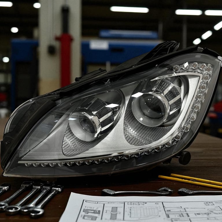 Frontscheinwerfer Mercedes-Benz Cls Xenon Links Scheinwerfer Headlight SCH6539034663yv