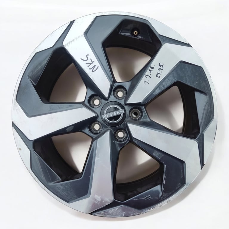 1x Alufelge 18 Zoll 7.0" 5x114.3 45ET 403006UA4J Nissan Qashqai III J12