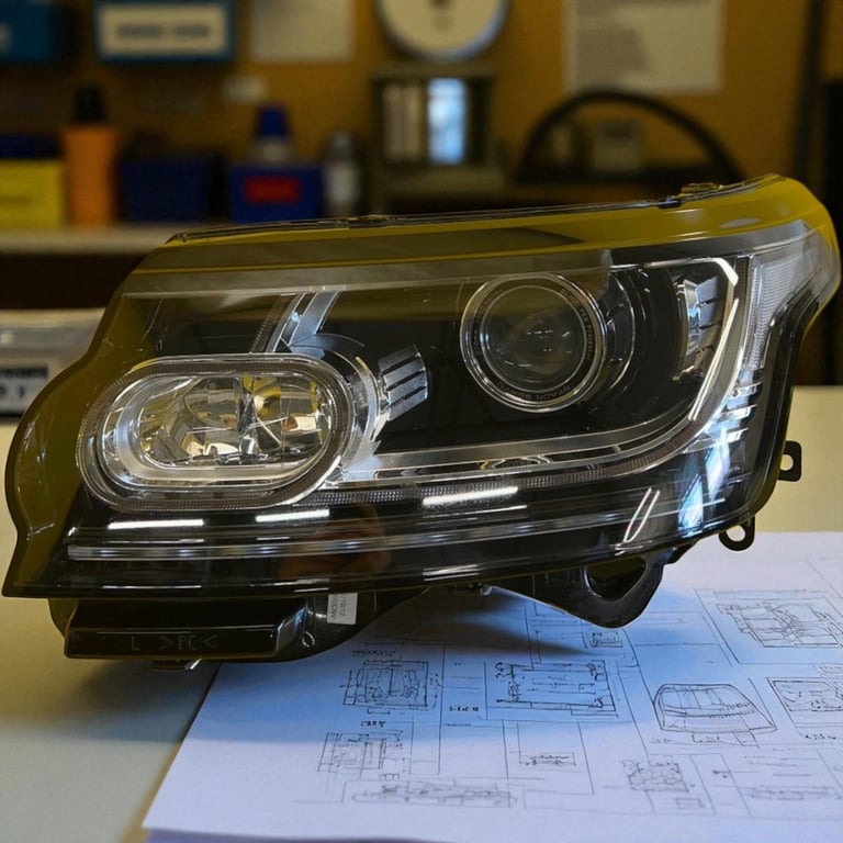 Frontscheinwerfer Land Rover Range L405 CK52-13W030-EB Xenon Links Headlight SCH4025977576ma