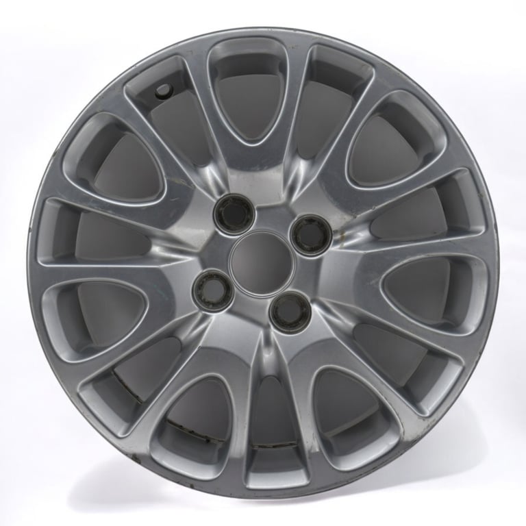 1x Alufelge 15 Zoll 5.0" 4x100 39ET Glanz Silber Toyota Rim Wheel