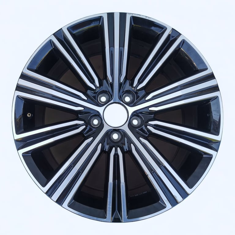 1x Alufelge 18 Zoll 8.0" 5x108 42ET Glanz Schwarz 31471312 Volvo S60 V60 S90 V90