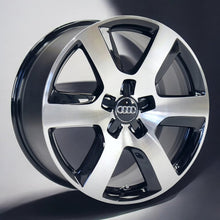 Laden Sie das Bild in den Galerie-Viewer, 4x Alufelge 17 Zoll 8.0" 5x112 39ET Glanz Schwarz 4G0601025BK Audi A6 C7 B8 FEL1195433021rx