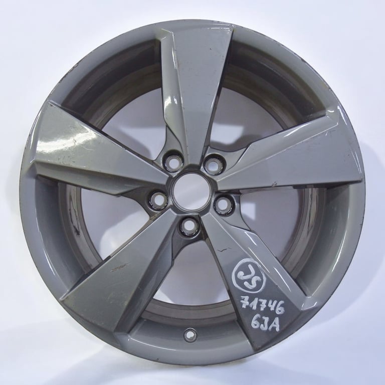 1x Alufelge 17 Zoll 7.0" 5x100 46ET Glanz Grau 6JA601025F Seat Toledo Rim Wheel