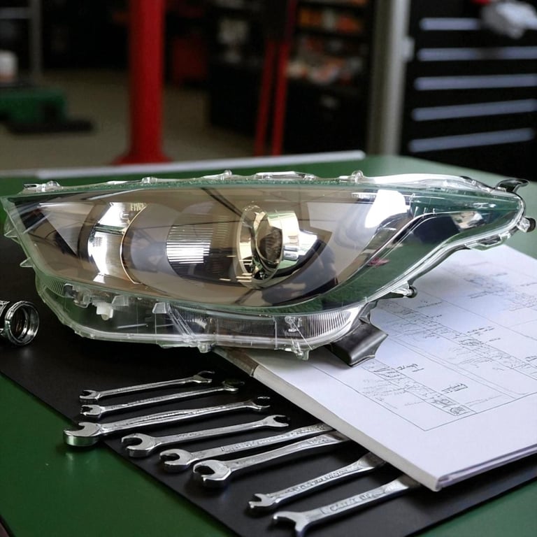 Frontscheinwerfer Toyota Yaris Ein Stück (Rechts oder Links) Headlight SCH3890112194qm