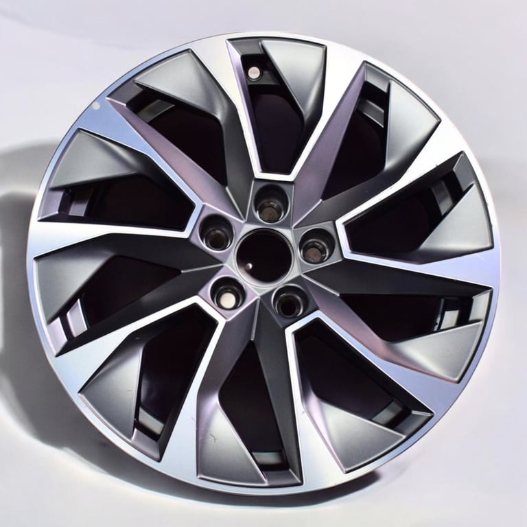 1x Alufelge 16 Zoll 7.0" 5x100 46ET Matt Grau 6V0601025N Skoda Fabia Iii