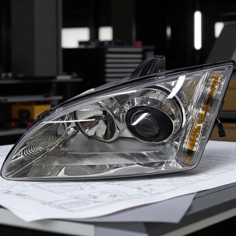 Frontscheinwerfer Ford Focus 4M51-13101-GB AC316 Links Scheinwerfer Headlight SCH2478112241kn