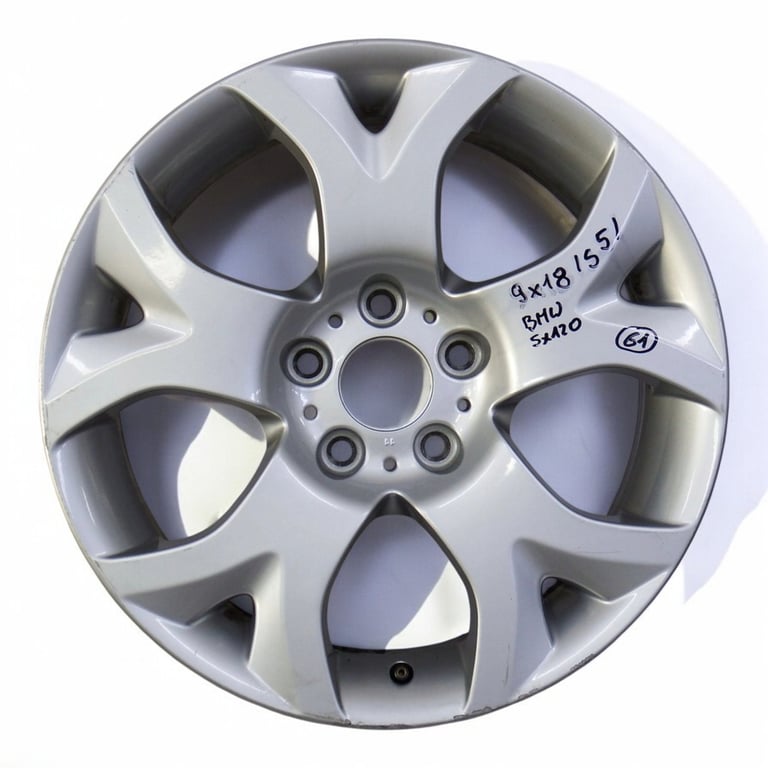 1x Alufelge 18 Zoll 9.0" 5x120 51ET Glanz Silber 3401203 BMW X3 E83 Rim Wheel FEL4616841896nl