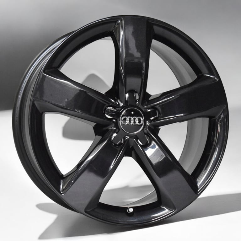 4x Alufelge 18 Zoll 7.5" 5x112 37ET Glanz Schwarz 4G0601025M Audi A6 C7