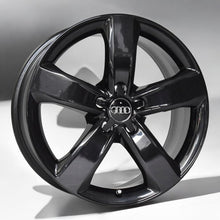 Load image into Gallery viewer, 4x Alufelge 18 Zoll 7.5&quot; 5x112 37ET Glanz Schwarz 4G0601025M Audi A6 C7
