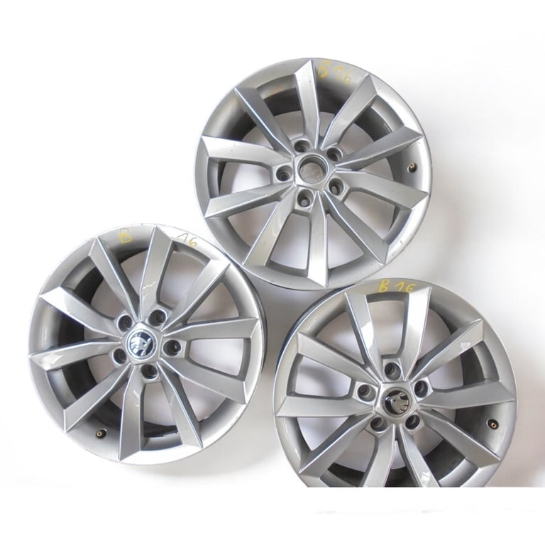 1x Alufelge 17 Zoll 7.0" 5x112 45ET Silber 5LO601025K Skoda Rim Wheel