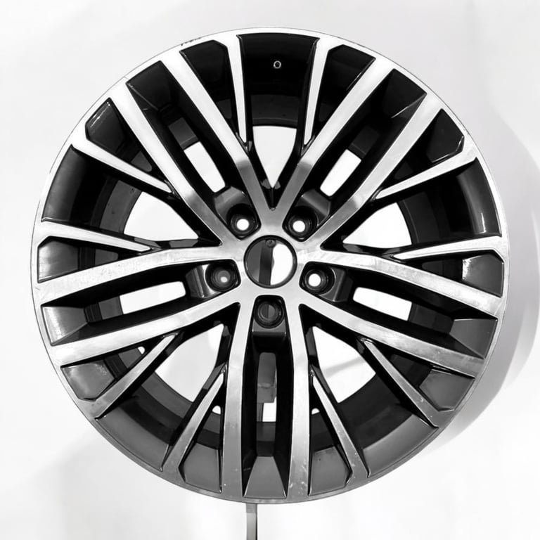 1x Alufelge 18 Zoll 7.5" 5x112 46ET Glanz Graphit 5FA601025 Mg Leon Rim Wheel