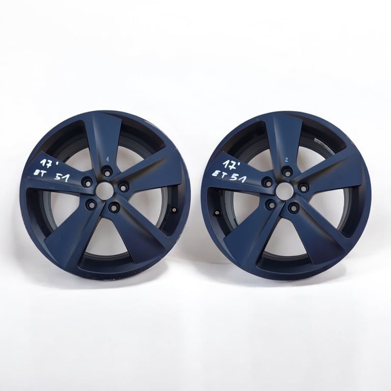 2x Alufelge 17 Zoll 7.5" 5x112 5F0601025B Seat Leon Rim Wheel