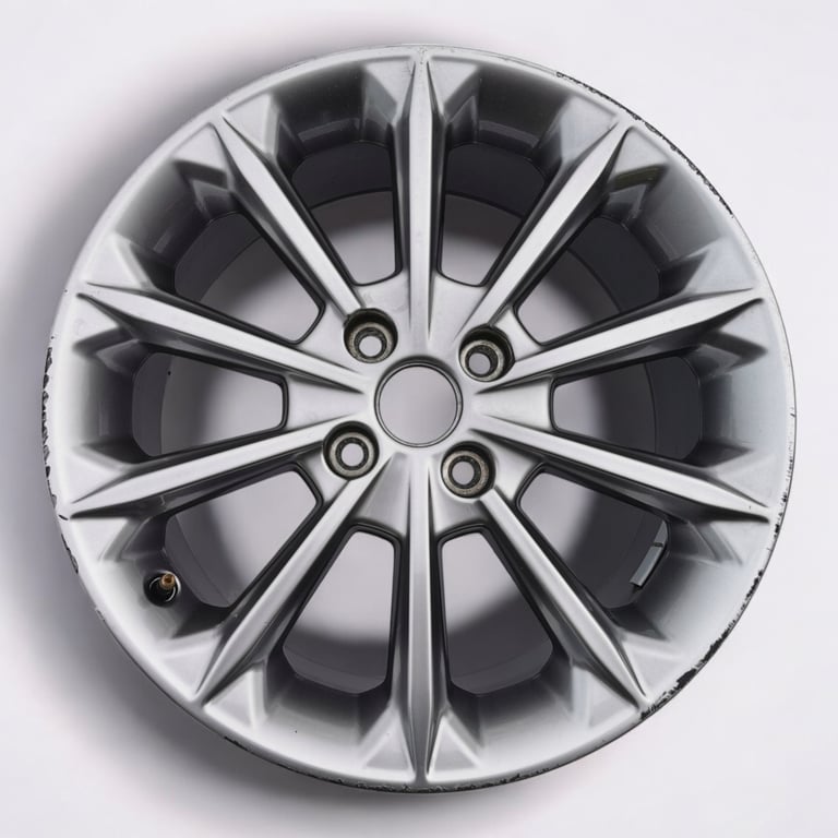 1x Alufelge 17 Zoll 7.0" 4x108 47,5ET Glanz Silber H1BC-1007-D1A Ford Fiesta