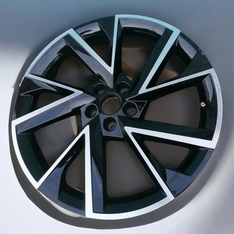 1x Alufelge 18 Zoll 7.0" 5x100 39ET Schwarz Skoda Kamiq Rim Wheel