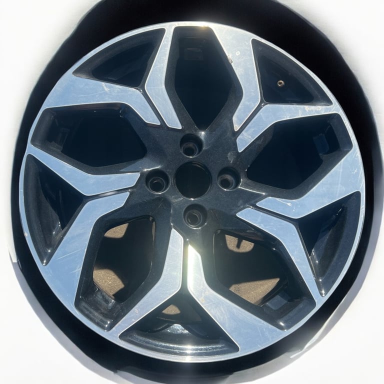 1x Alufelge 18 Zoll 7.0" 4x108 37,5ET Glanz Schwarz HN1C-BA Ford Fiesta Ecosport