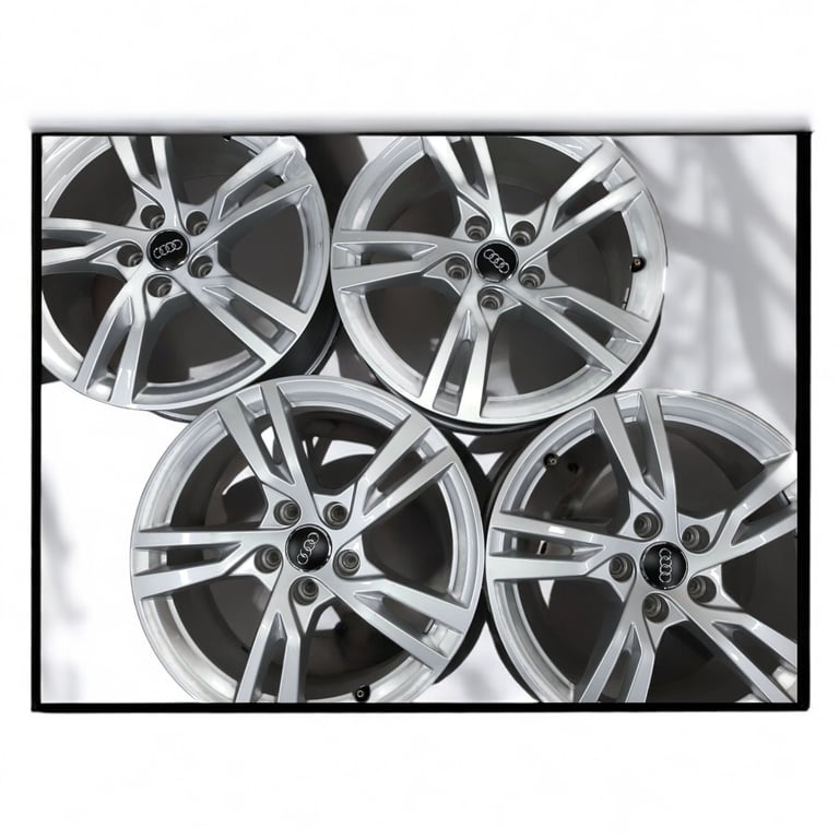 4x Alufelge 17 Zoll 6.5" 5x112 43ET Glanz Silber 8V0601025DK Audi Rim Wheel FEL6709419927sw