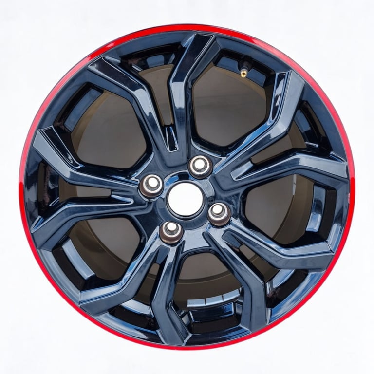 1x Alufelge 17 Zoll 7.0" 4x108 47 5ET Glanz Schwarz K1BJ-1007-E1A Ford Fiesta