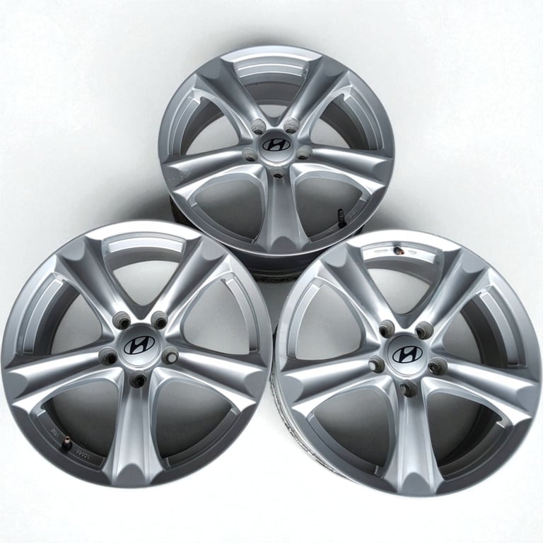 1x Alufelge 17 Zoll 7.0" 5x114.3 45ET Silber KH04-7017 Hyundai Tucson Rim Wheel
