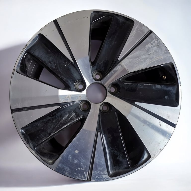 1x Alufelge 18 Zoll 7.5" 5x108 50 5ET Glanz Schwarz 31680403 Volvo Xc40