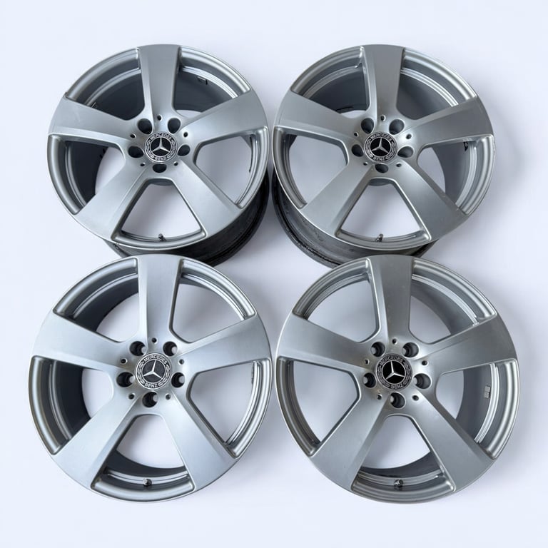 4x Alufelge 18 Zoll 8.5" 5x112 48ET Glanz Silber A2124011302 Mercedes-Benz