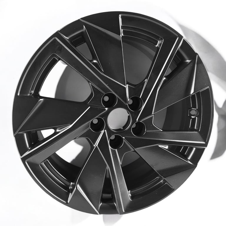 1x Alufelge 17 Zoll 7.5" 5x108 44ET Glanz Schwarz 9835057580 Peugeot 308