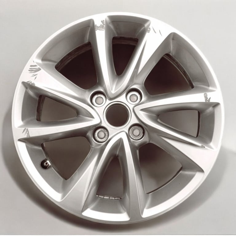 1x Alufelge 16 Zoll 6.5" 4x108 38ET Glanz Silber 9832277280 Opel Corsa F