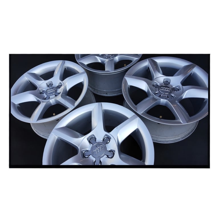 4x Alufelge 17 Zoll 8.0" 5x112 26ET Glanz Silber 8T0601025 Audi A5 Rim Wheel FEL8740204904zk
