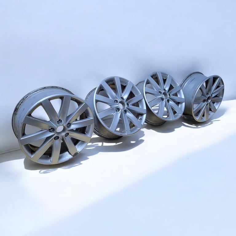4x Alufelge 17 Zoll 7.0" 5x112 5K0601025F VW Golf VI Touran Rim Wheel FEL2014141364da