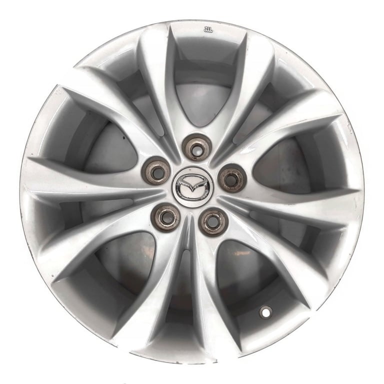 1x Alufelge 17 Zoll 7.0" 5x114.3 52 5ET Glanz Silber 9965467070 Mazda 3 5