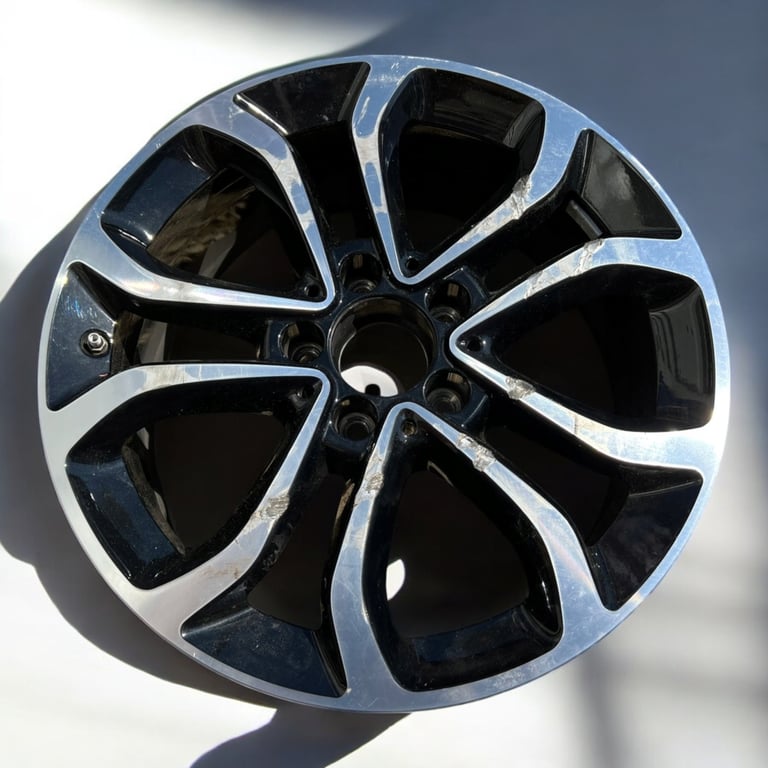 1x Alufelge 17 Zoll 7.0" 5x112 48 5ET Glanz Schwarz A2054010200 Mercedes-Benz