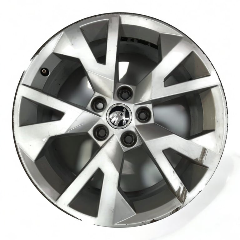 1x Alufelge 17 Zoll 7.0" 5x112 45ET Glanz Silber 5E0601025 Skoda Octavia Iii