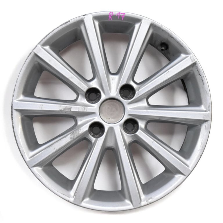 1x Alufelge 16 Zoll 6.5" 4x108 40ET Glanz Silber FV1C-1007-AA Ford Fiesta