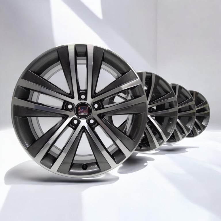 4x Alufelge 18 Zoll 7.5" 5x112 35ET Glanz Graphit 7N0601025F Mg Alhambra Sharan FEL2010172871mv