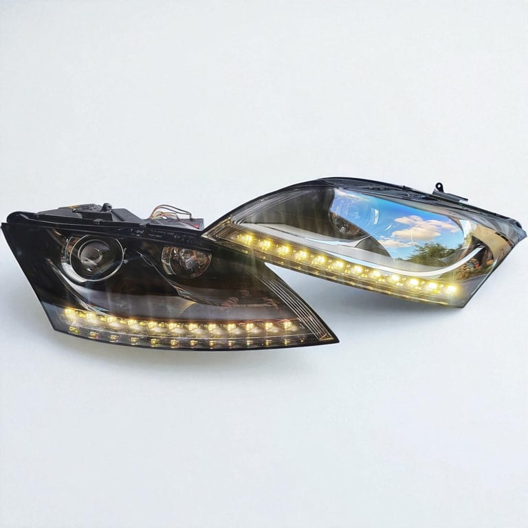 Frontscheinwerfer Audi Tt 8J0941003AJ 8J0941004AJ Xenon Ein Satz Headlight