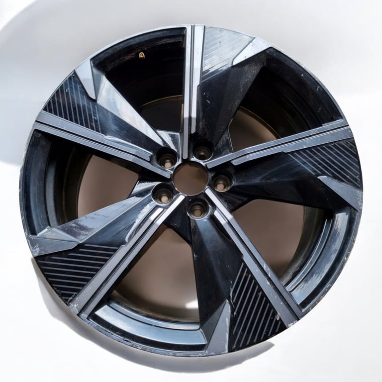 1x Alufelge 20 Zoll 8.5" 5x108 45ET Glanz Schwarz 9837449277 Peugeot 508